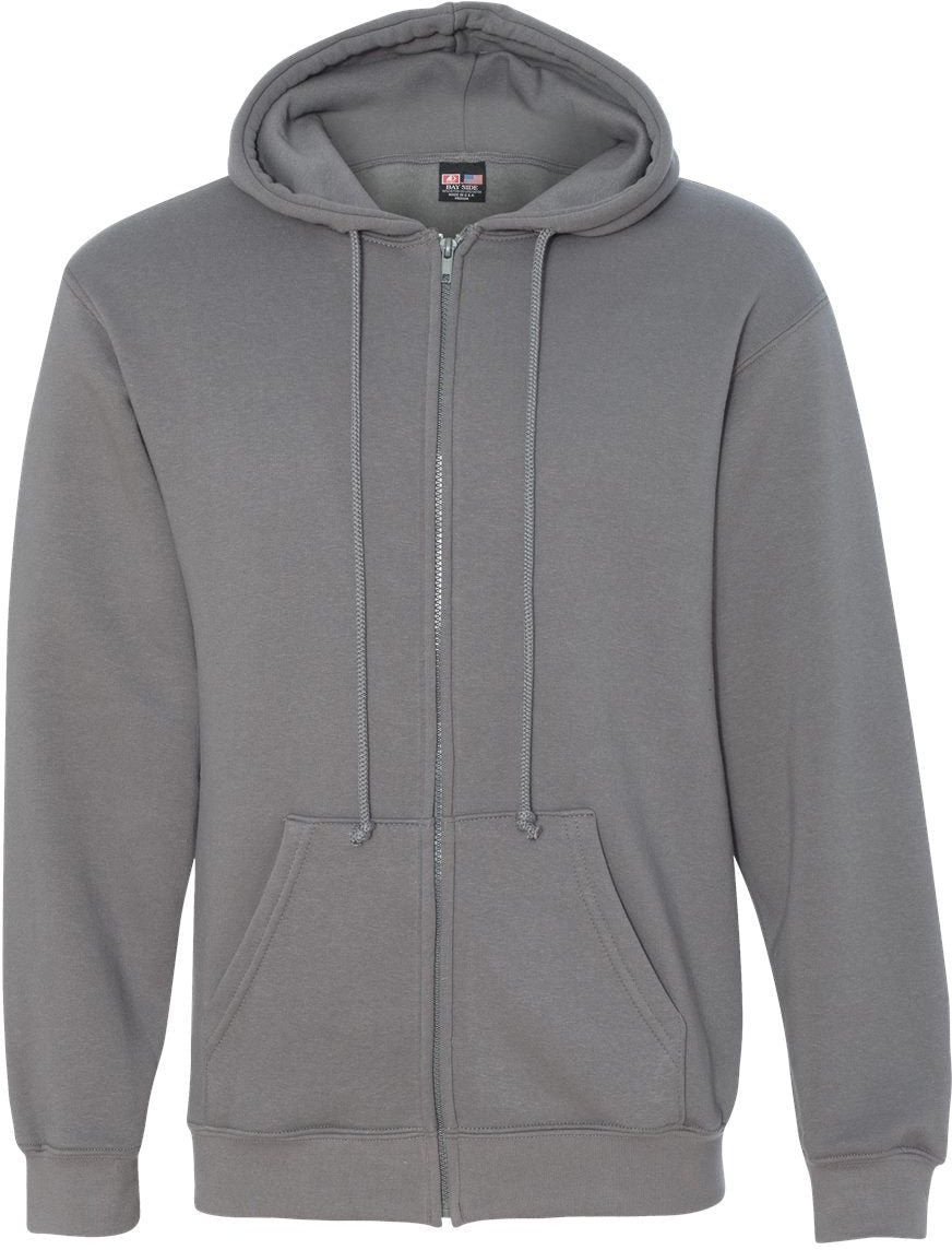 Bayside USA-Made Full-Zip Hooded Sweatshirt: Your Ultimate Cold-Weather Essential