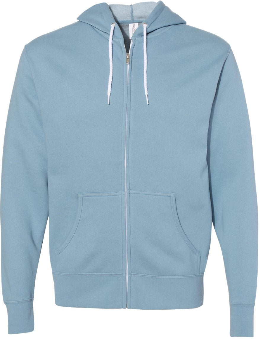 Independent Trading Co. Stylish Lightweight Full-Zip Hooded Sweatshirt