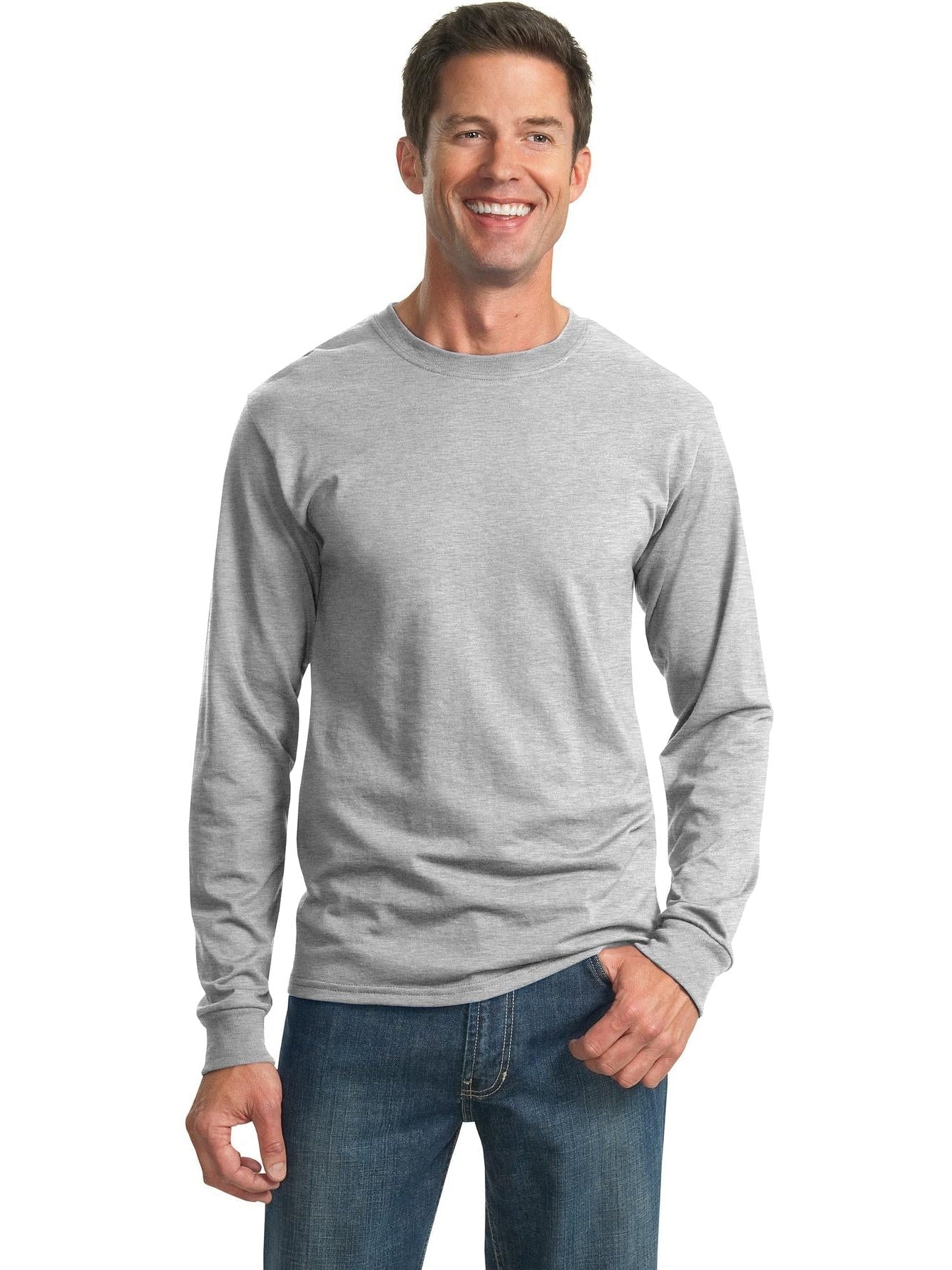Jerzees Dri-Power 50/50 Cotton/Poly Long Sleeve T-Shirt - Premium Men's Sweatshirt