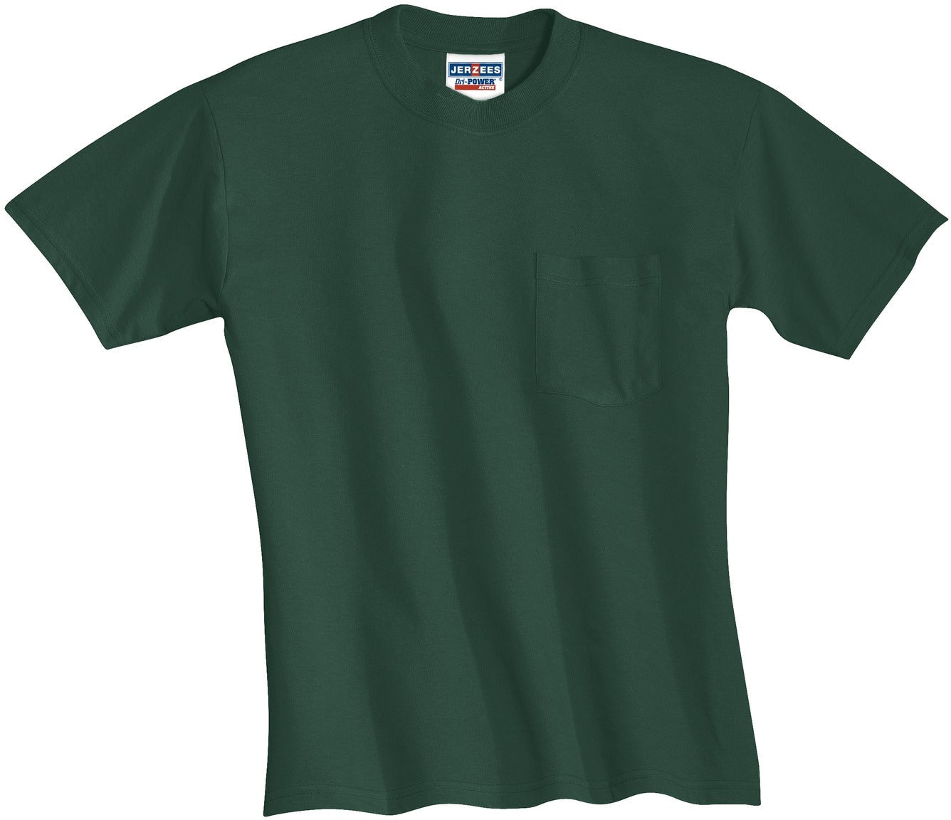 Jerzees Dri-Power Active: Premium 50/50 Cotton/Poly Pocket T-Shirt