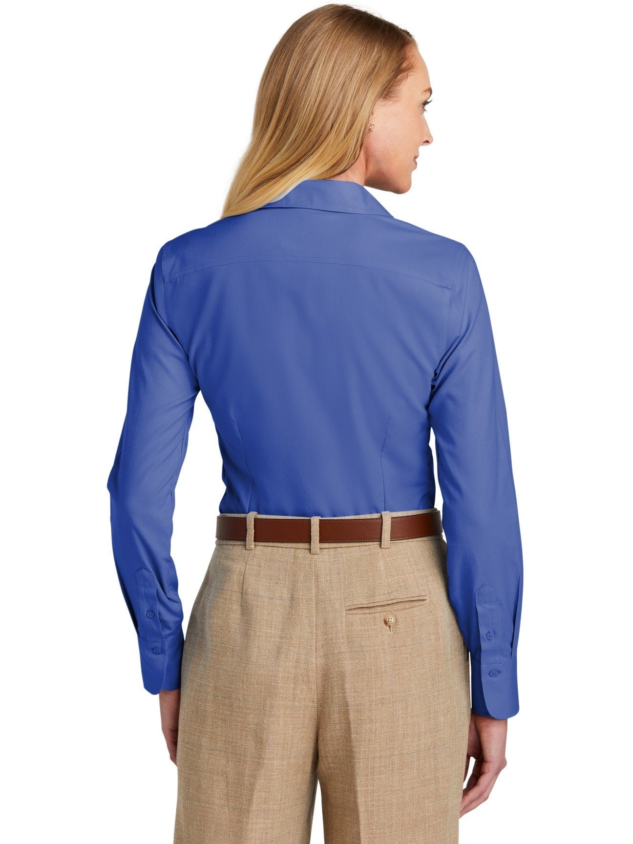 Brooks Brothers Stylish Ladies Wrinkle-Free Stretch Nailhead Shirt