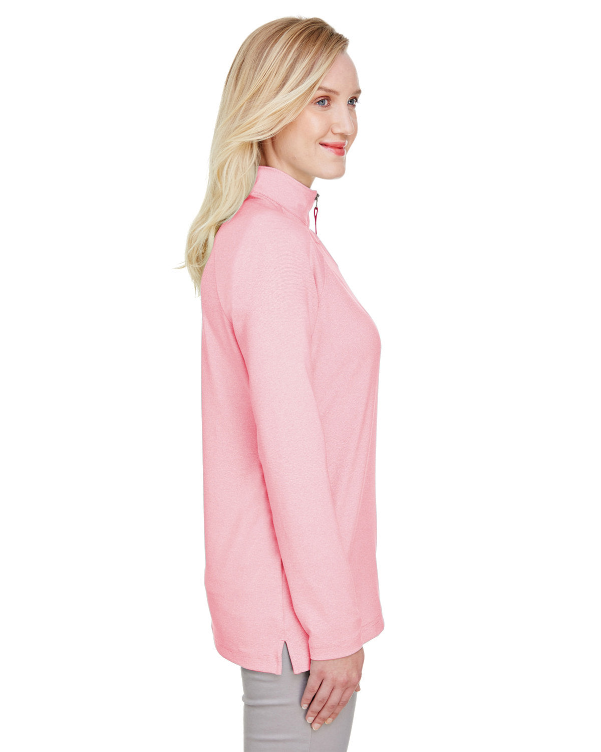 Devon & Jones CrownLux Ladies Clubhouse Micro-Stripe Performance Quarter-Zip - A Must-Have!