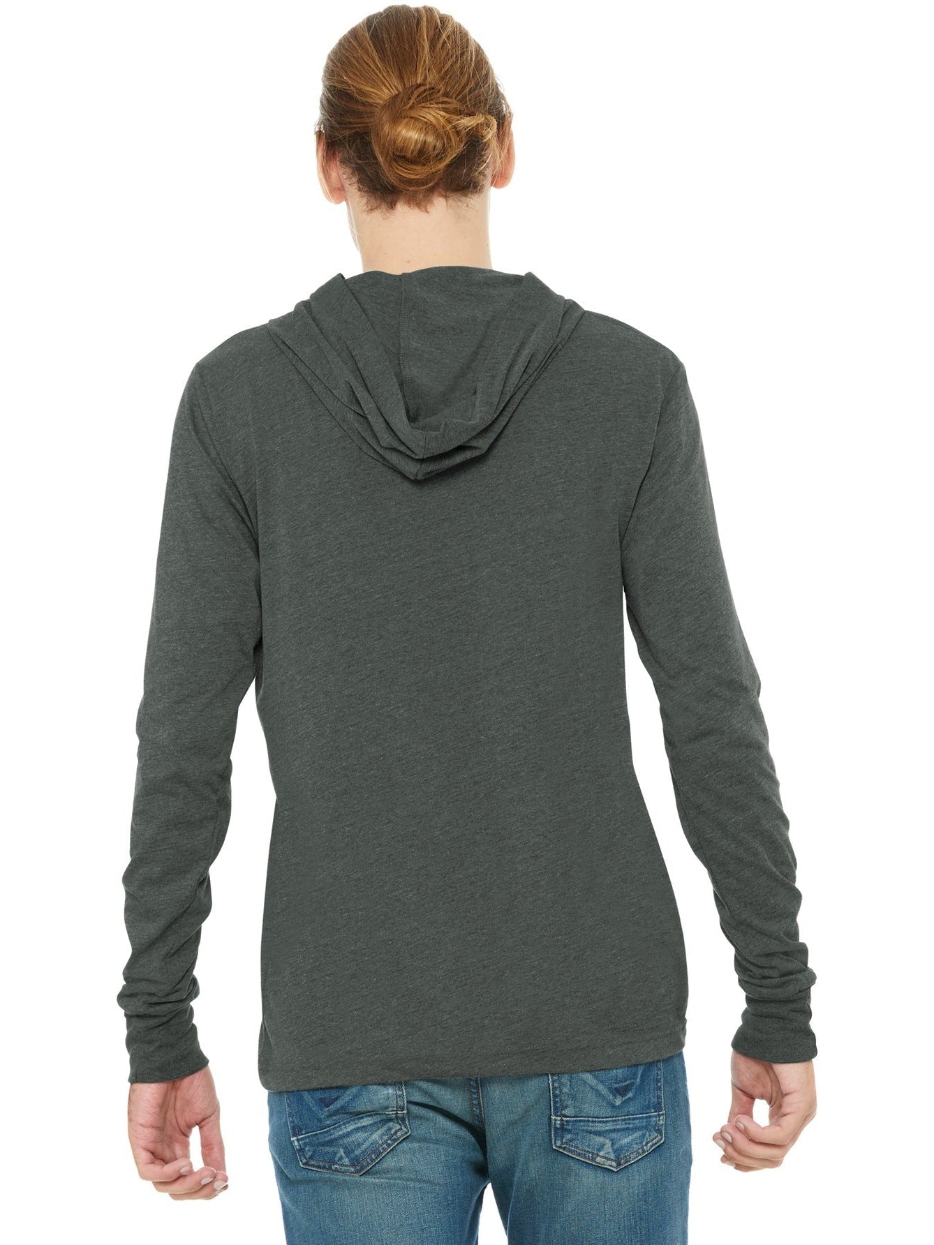 Bella + Canvas Jersey Long Sleeve Men's Hoodie - A Must - Have!