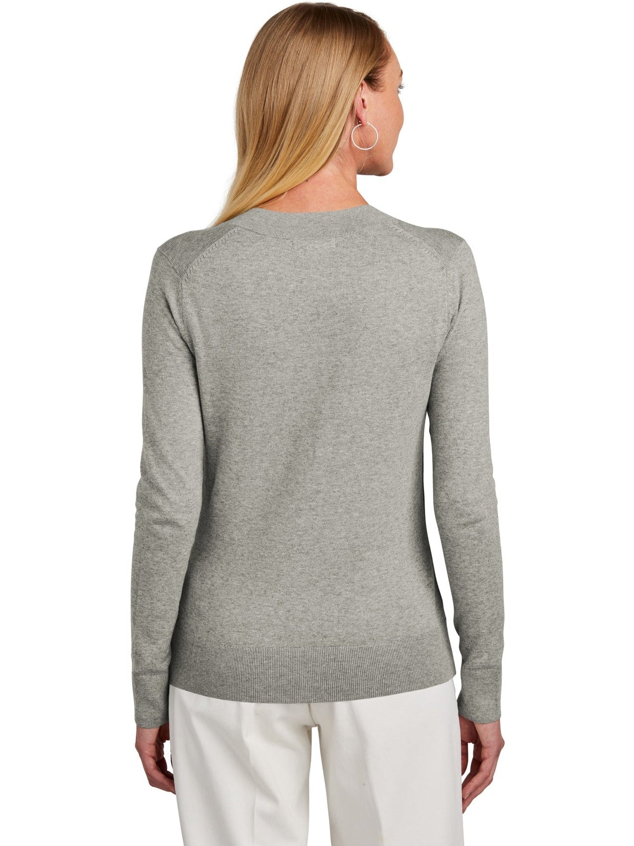 Brooks Brothers Women's Irresistible Cotton Stretch V-Neck Sweater