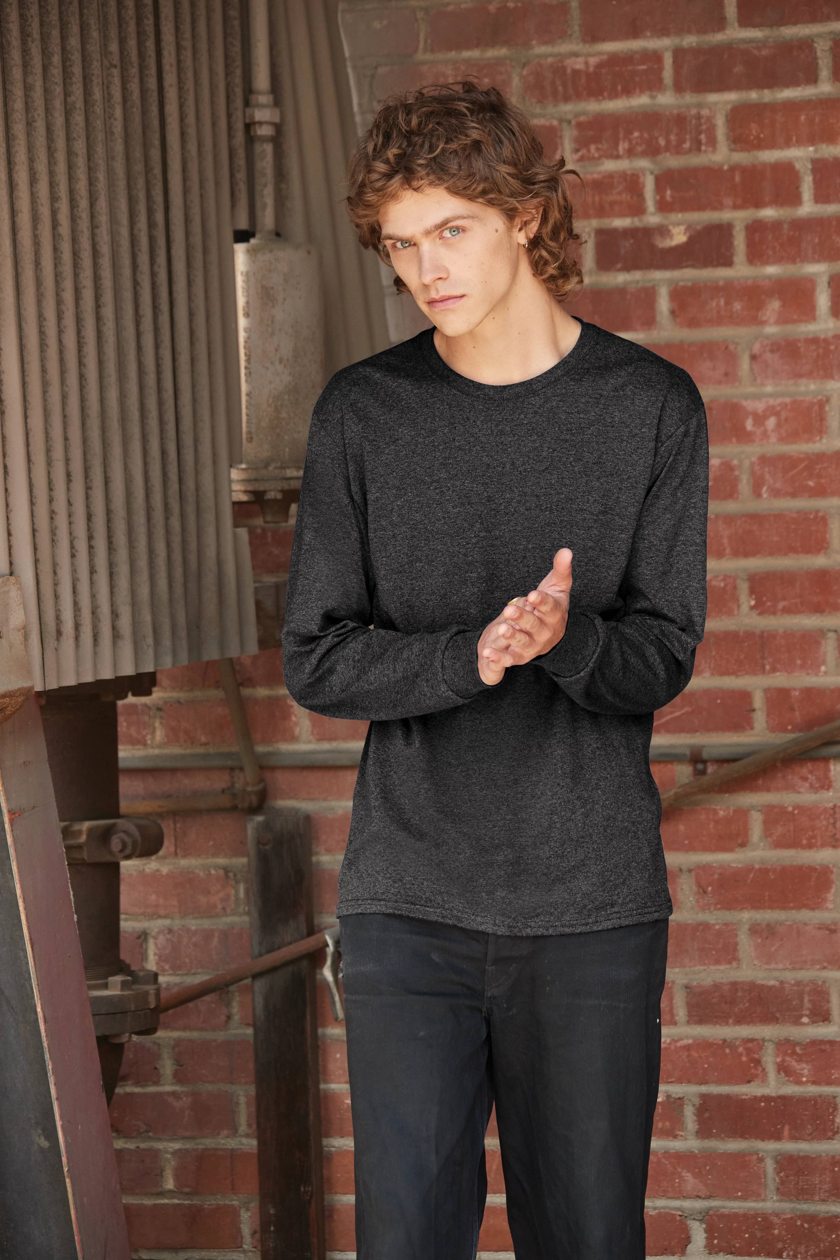 Jerzees Dri-Power 50/50 Cotton/Poly Long Sleeve T-Shirt - Premium Men's Sweatshirt