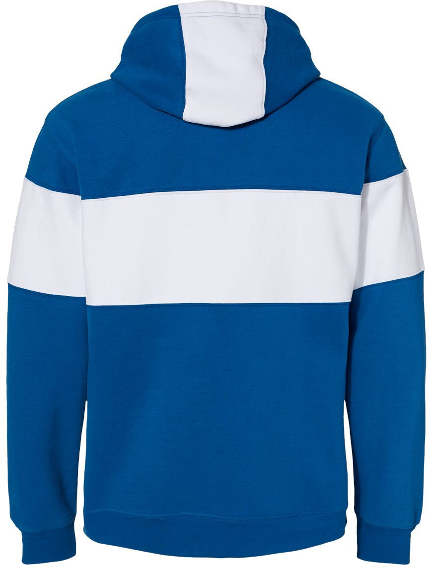 J. America's Stunning Varsity Fleece Colorblocked Hooded Sweatshirt - A Must-Have!