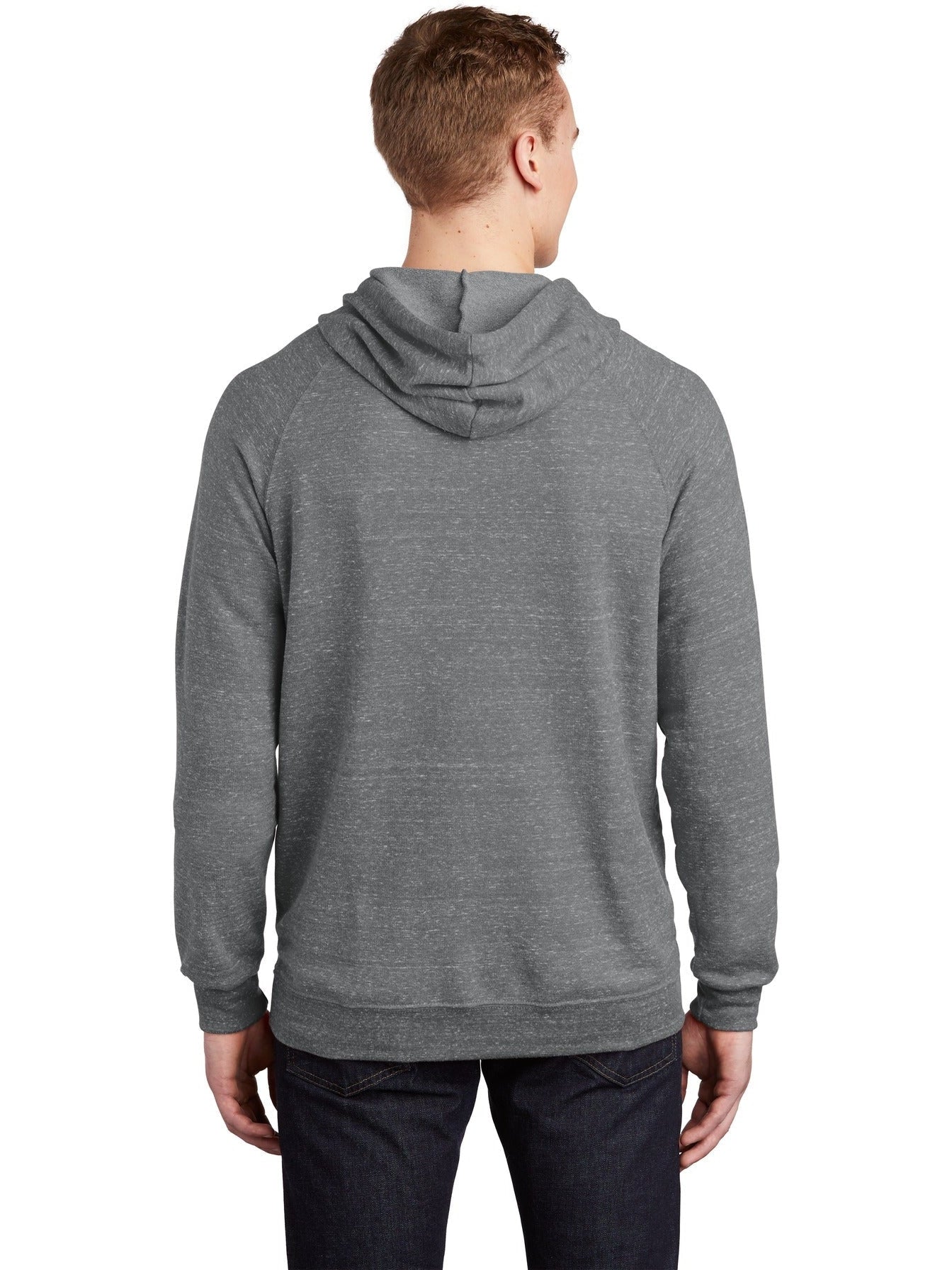 Jerzees Snow Heather French Terry Raglan Hoodie - A Must - Have for Men