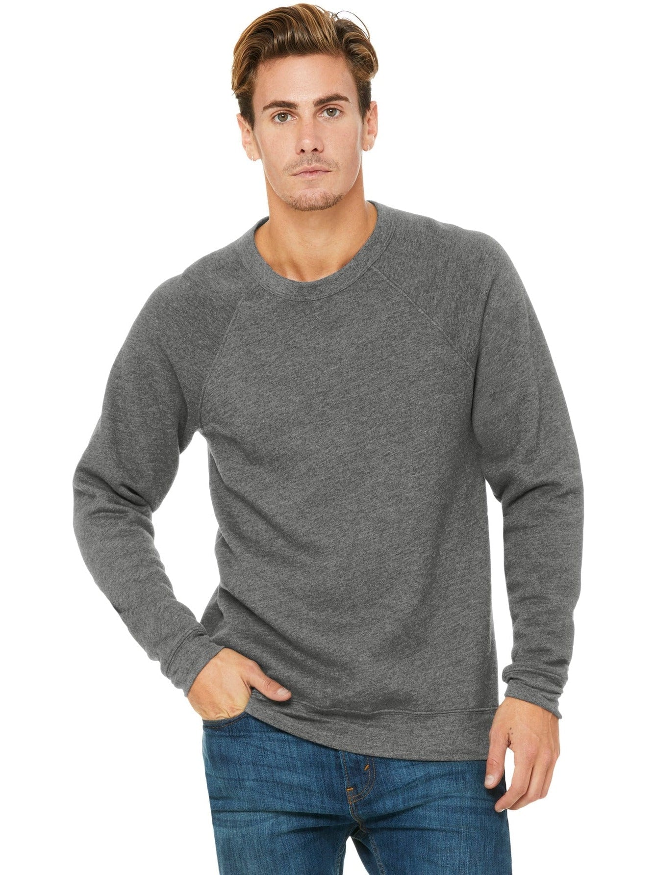 Bella + Canvas Sponge Fleece Raglan Sweatshirt - A Must - Have for Cool Days