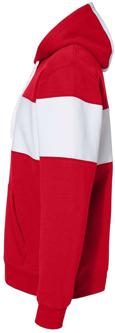 J. America's Stunning Varsity Fleece Colorblocked Hooded Sweatshirt - A Must-Have!