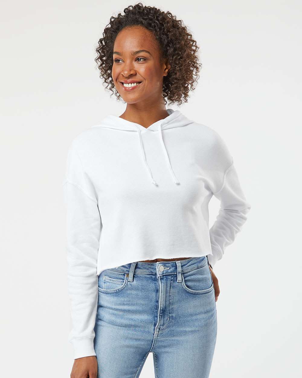 Independent Trading Co. Women's Stunning Lightweight Cropped Hooded Sweatshirt
