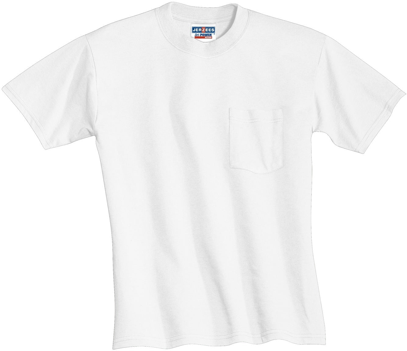 Jerzees Dri-Power Active: Premium 50/50 Cotton/Poly Pocket T-Shirt