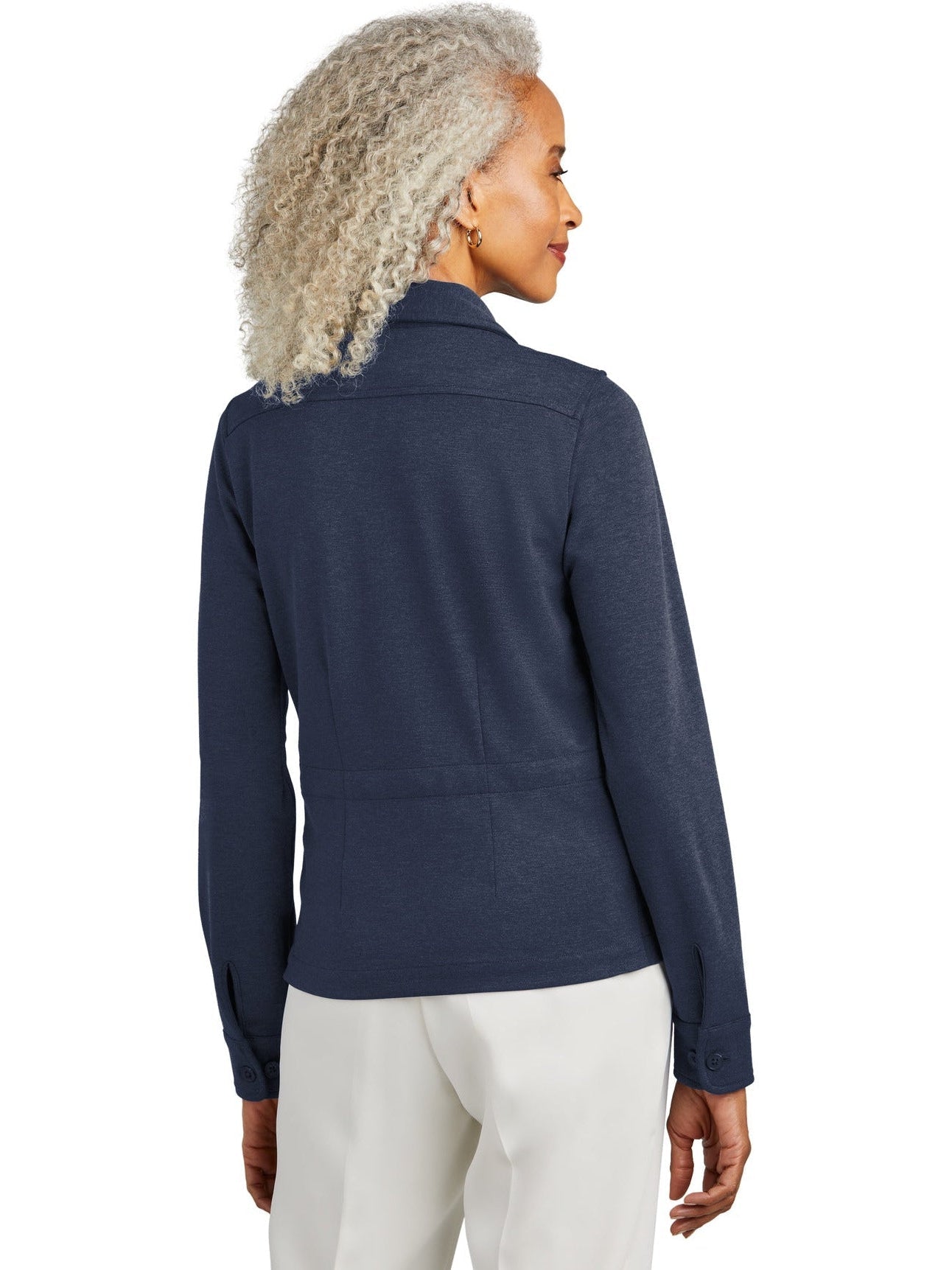 Brooks Brothers Women's Alluring Stretch Button Mid-Layer Jacket